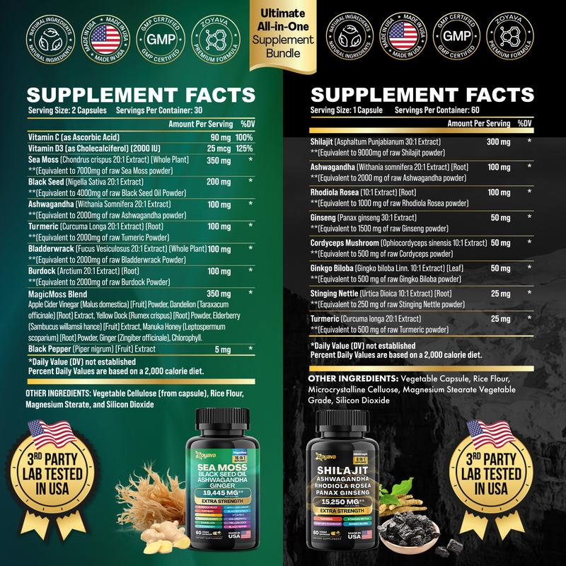 Dynamisches Vitalitätspaket – Zoyava Seemoos Multivitamin- & Power-Kombi