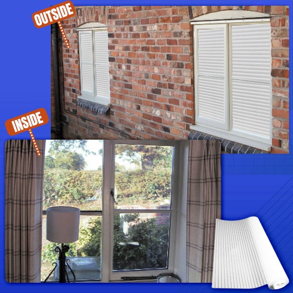 Einweg-Imitat-Rollos, Sichtschutz für Fenster