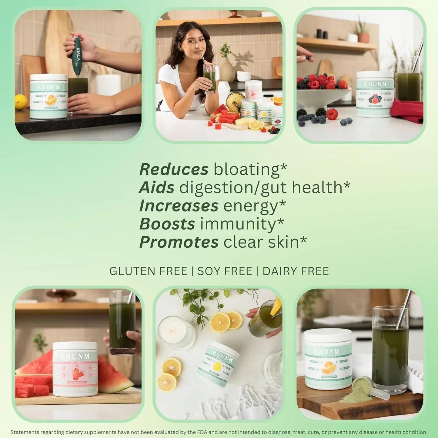 Verdauungsgesundheit für Frauen, Linderung von Blähungen, Darmgesundheit, Hautpflege, mit Spirulina (Tropical Splash), Nahrungsergänzungsmittel
