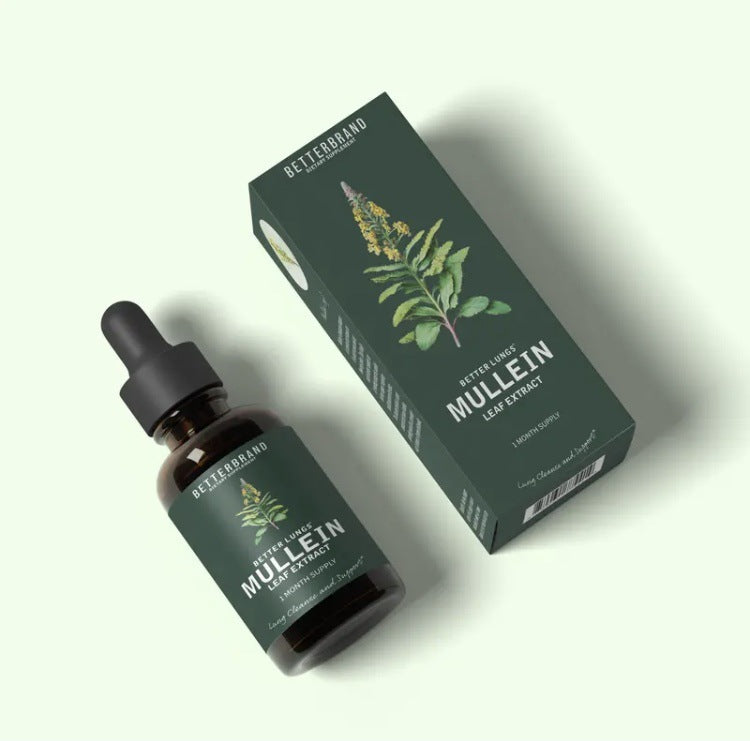 BetterLungs Königskerzenblätter- & Chlorophyll-Extrakt-Tropfen zur Lungenentgiftung, Nahrungsergänzungsmittel