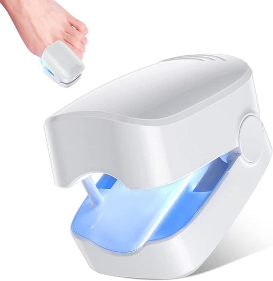 Revolutionäres, hocheffizientes Lichttherapiegerät für Zehennagelerkrankungen, Lichttherapie bei Nagelpilz, Nagelreinigung und -pflege (1 Stück)