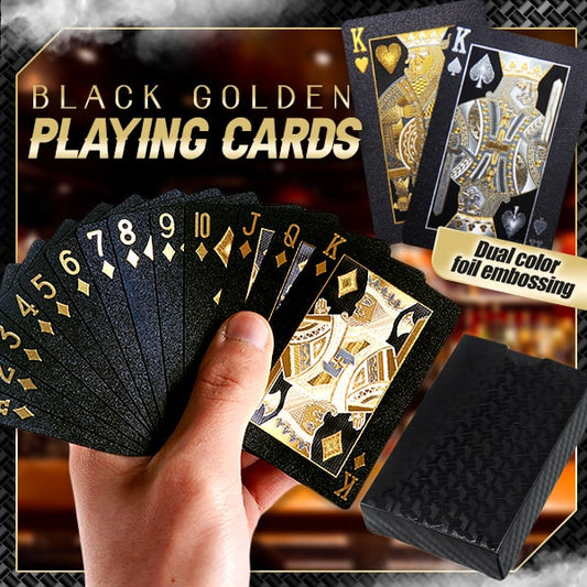 Schwarz-Goldene Luxus-Spielkarten