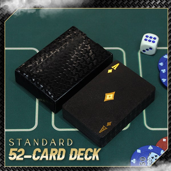 Schwarz-Goldene Luxus-Spielkarten