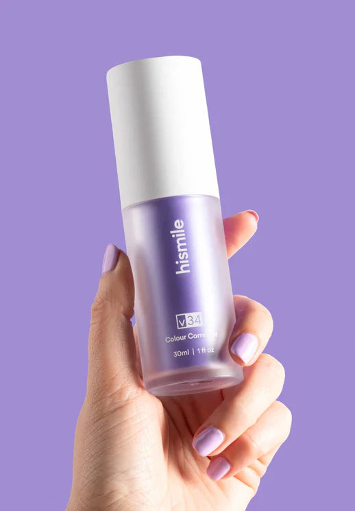 🔥Jetzt 40% Rabatt🎁HismileV34 Farbkorrigierendes Serum - Suchen Sie nach lila Mousse-Zahnpasta für strahlend weiße Zähne